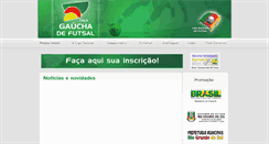 Desktop Screenshot of ligagauchadefutsal.com.br